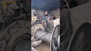How mine worker give signal from underground 2000meter toward the surface. Complete process video