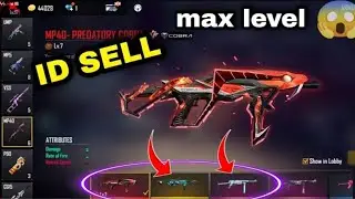 FREE FIRE ID SELL | COBRA MP40 MAX LEVEL | FF ID SELL | POKER MP40 BUNNY MP40 ID SELL #idsell