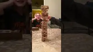 A Jenga fail in slo-mo