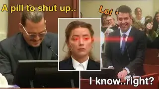 Johnny Depp Makes Amber Heard's Lawyer LAUGH