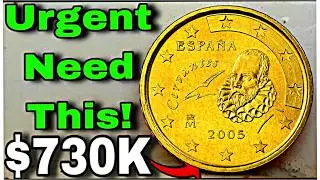 Rare 10 Euro Cent 1999 Spain 580,000,000   | Rare Espana 10 Euro Cent Coin Worth!
