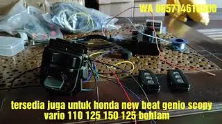 Paket murah kontak keyless dapat 2 remot,original honda dan merk NINE atau merk SE