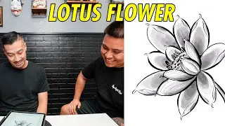 HOW TO DRAW A  LOTUS FLOWER TUTORIAL *TATTOO JOURNEY - EPISODE 13*