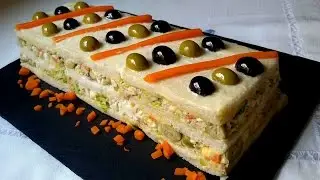Pastel de atún con pan de molde