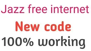 Jazz free internet code  100% working