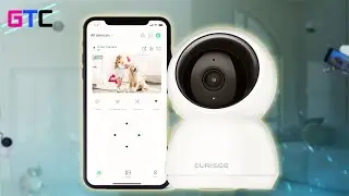 Распаковка Curisee CRB100, внутренняя камера видеонаблюдения 2K, камера для домашних животных, внутренняя WiFi-камера: хорошая технология, дешево