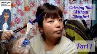 Non bleached hair coloring with Paradyes Rudolphi Blue colour # Honest review . Don't even think😏