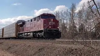 CP Rail Train #113​ GE AC4400CWM #8200​ leading @ Bowmont Park Laggan Subdivision Westbound