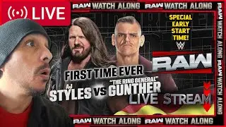 WWE RAW Live Stream January 12 2026 🔴 AJ STYLES vs. GUNTHER! RAW Watch Along & Review #WWERaw