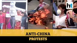 Watch: Anti-China protests held in Varanasi and Ahmedabad