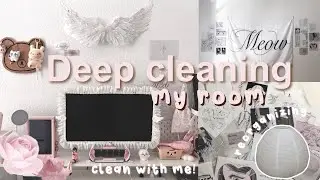 deep clean my room with me 𝜗ৎ ||  new years reset, reorganizing, room tour