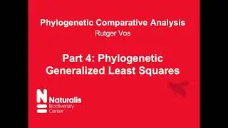 Phylogenetic comparative methods 4: phylogenetic generalized least squares