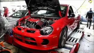 SRT4 low boost PTE6266 on the dyno at PREracing