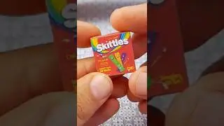Miniature Delicious Drink Mini Skittles Juice Making #miniature #minibrands #diy #asmr #unboxing