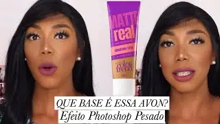 BASE AVON MATTE REAL COLORTREND A PROVA D&rsquo;AGUA ? COR CASTANHO PARA PELE MORENA E NEGRA
