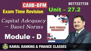 BFM Module - D 27.3 Capital Adequacy- Basel Norms | #1762 by Kamal Sir | 30 Nov at 7:30 PM