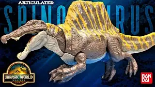 BEST PLANNOSAURUS? Bandai articulated Jurassic World Rebirth Spinosaurus Review!!!