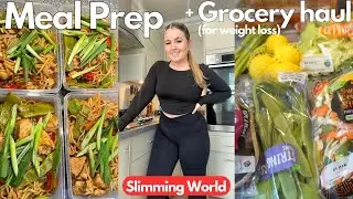 Slimming World GROCERY HAUL & MEAL PREP for weight loss (syns Inc)