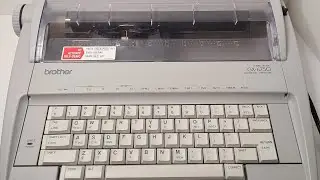 Brother GX-6750 Electronic Typewriter Daisy Wheel Ribbon TEST