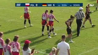 08/27/2024 - 2024 IFAF Flag Football World Cup - Day 1 - Women - Group Play - Poland vs Germany