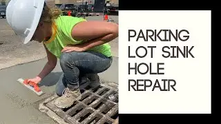 Parking lot sink hole!