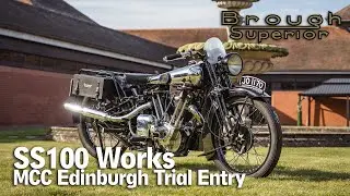 1930 Brough Superior SS100 Works MCC Edinburgh Trial Entry