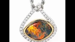 Black Magic - Bespoke black opal pendant