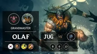 Olaf Jungle vs Kindred - KR Grandmaster Patch 9.23