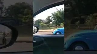 Fusca acelerando com a hornet