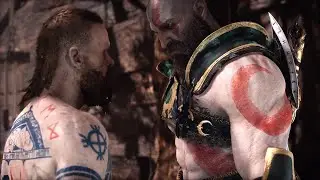God of War 4 NG+ BALDUR Boss vs Blades of Chaos (GoW 2018 New Game+) PS4 Pro