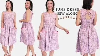 Sew the June Dress with Shirred Open Back & Pockets | Summer Dress Sewing Tutorial