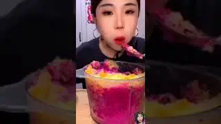 YY'S blended ice eating #asmrice #blendedice