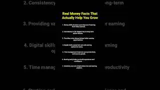 Real money facts that actually help you grow, #moneymindset #trending #shorts