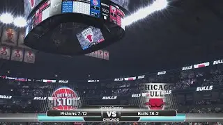 NBA 2K26|LeBron Era|Chicago Bulls Franchise|Season 2 Episode 19|vs Detroit Pistons (CPU vs CPU)