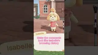 Isabelle&rsquo;s browsing history be like&hellip;. ???? ACNH | animal crossing new horizons