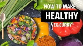 How to make healthy veg curry🥕🫑. Dini Rice and Chapathi both try cheyyochu🤤.