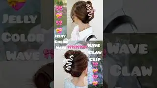 jelly wave claw clip💝🎀 #viral #shorts #trending #temufinds #temu #pink #girl #trendingreels #reels