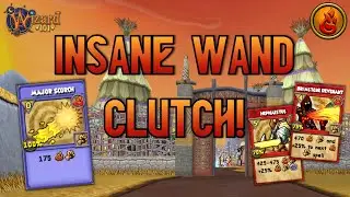 Wizard101: MAX FIRE PvP (140): INSANE Wand Clutch!