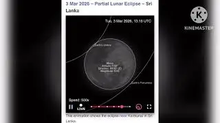 Total Lunar Eclipse 2026 | Sri Lanka Simulation (Independence Day Special)