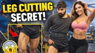 LEG CUTTING SECRET 😱 | Arya Zayn Fitness | Gym Girl Reaction #video 