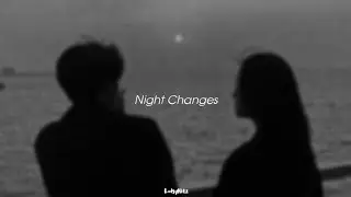 Night changes - one direction (sped up + reverb) / lyrics