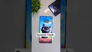 Dynamic clock with animie on S25 Ultra samsung #shorts #youtubeshorts #samsung