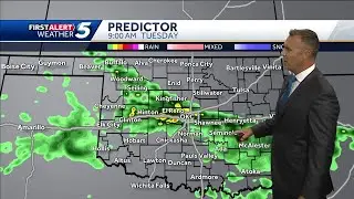 TIMELINE: Morning flood risk as rain continues Tuesday across Oklahoma