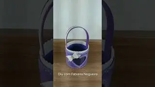 Cestinha Feita com garrafa pet 💙#reciclagem #diy #craft
