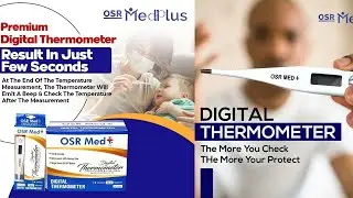How to Check Body Temperature with Digital Thermometer | OSR Med Digital Thermometer Unboxing