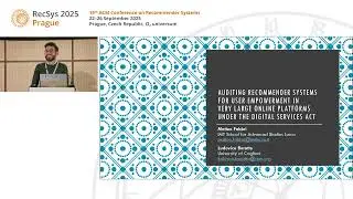 Auditing Recommender Systems for User Empowerment in Very Large Online Platforms under the DSA