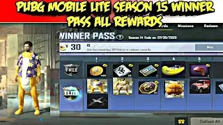 PUBG MOBILE LITE SEASON 15 WINNER PASS :1 TO 30 WP ALL REWARDS LEAK