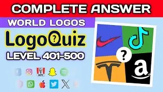 LOGO QUIZ 2025 Guess the Brand. level 401-500 answers.