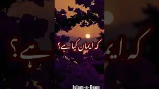 Iman Kya Hai 💫👍 Hadees Shareef | Hadees #shorts #youtubeshorts #ytshorts #hadees #iman