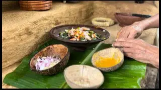 ලඹු කොළ මෙහෙම කාලා තියෙනවද බලන්නකෝ